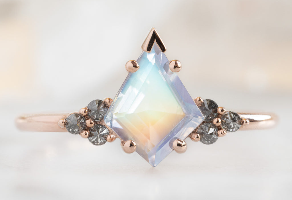 The Ivy Ring with a Kite-Shaped Moonstone